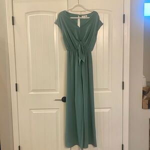 She + Sky Green Jumpsuit